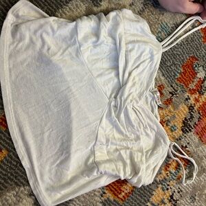 Heart Hips off white crop top